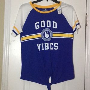 Tie Front Graphic Tee